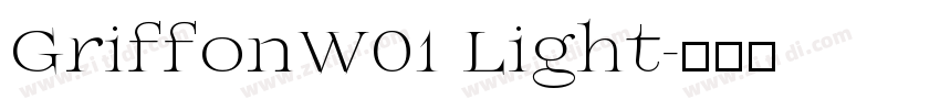 GriffonW01 Light字体转换